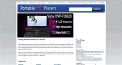 Desktop Screenshot of portabledvdplayersreviews.com
