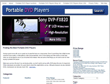 Tablet Screenshot of portabledvdplayersreviews.com